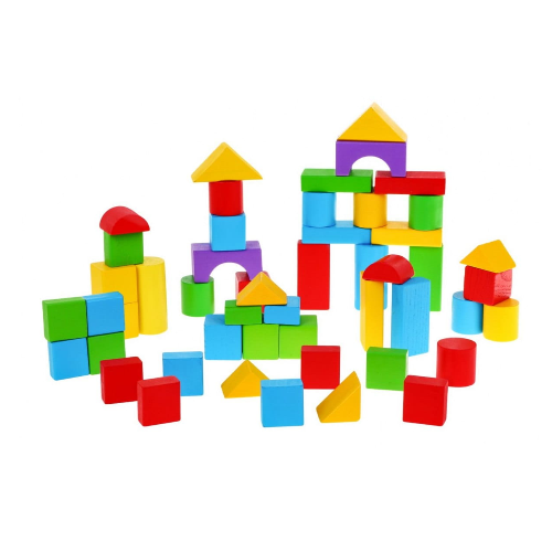 50 klocków z drewna sorter